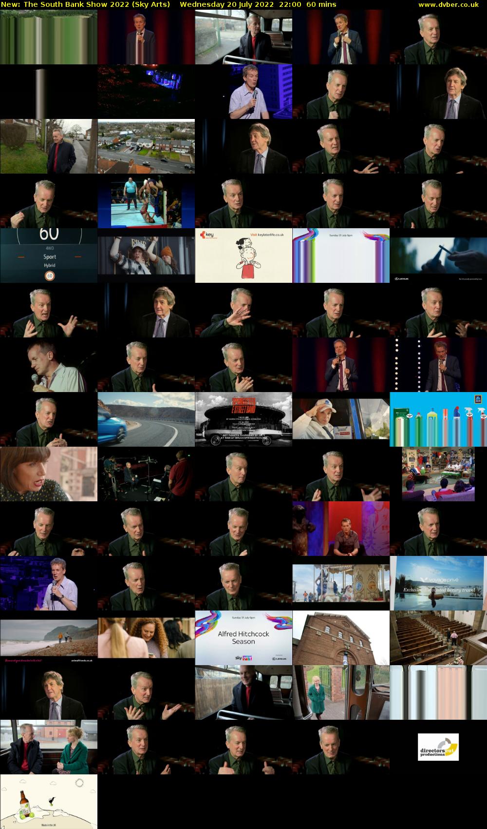 The South Bank Show 2022 (Sky Arts) Wednesday 20 July 2022 22:00 - 23:00