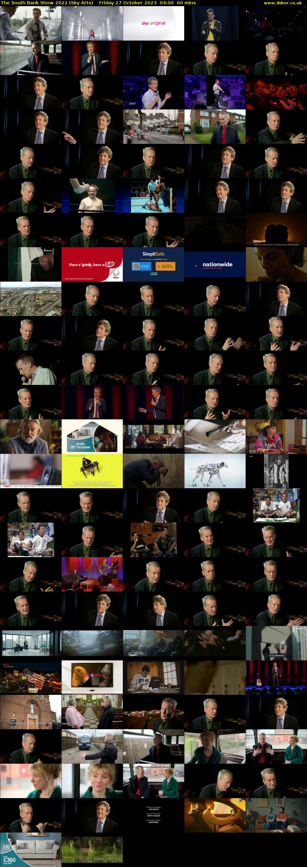 The South Bank Show 2022 (Sky Arts) Friday 27 October 2023 04:00 - 05:00