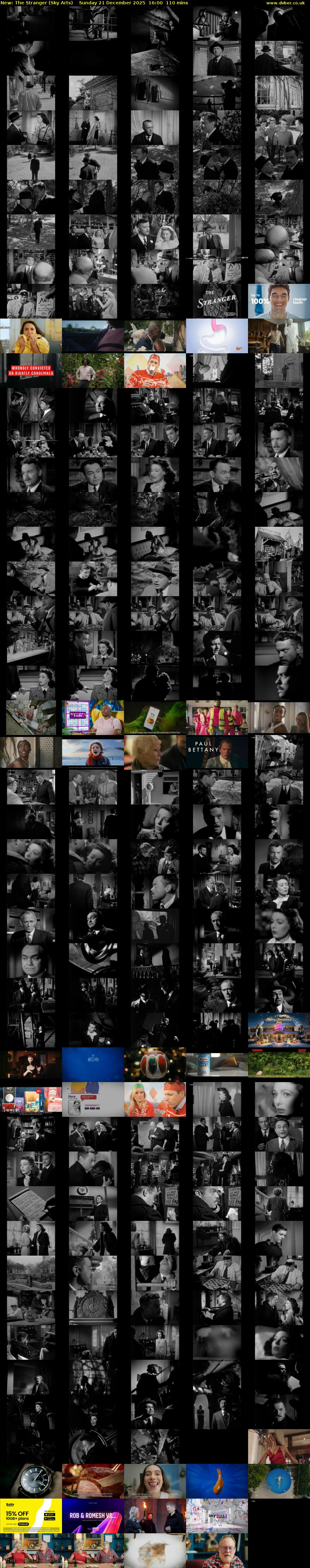 The Stranger (Sky Arts) Sunday 21 December 2025 16:00 - 17:50