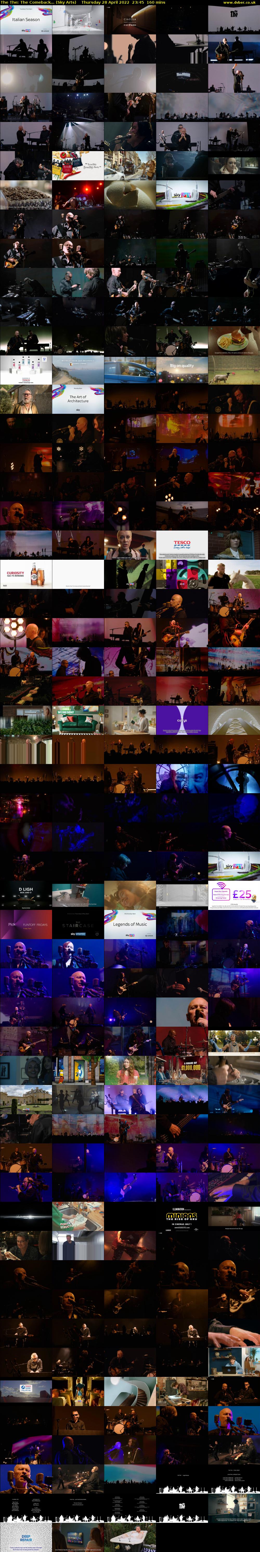 The The: The Comeback... (Sky Arts) Thursday 28 April 2022 23:45 - 02:25