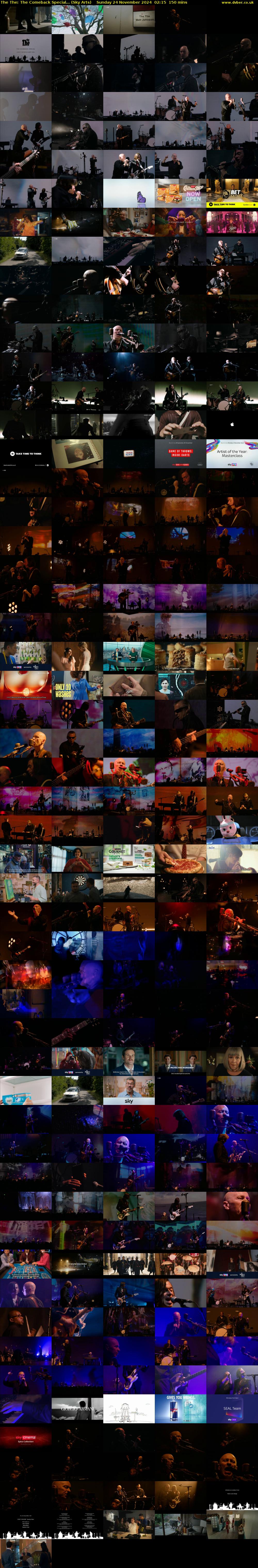 The The: The Comeback Special... (Sky Arts) Sunday 24 November 2024 02:15 - 04:45