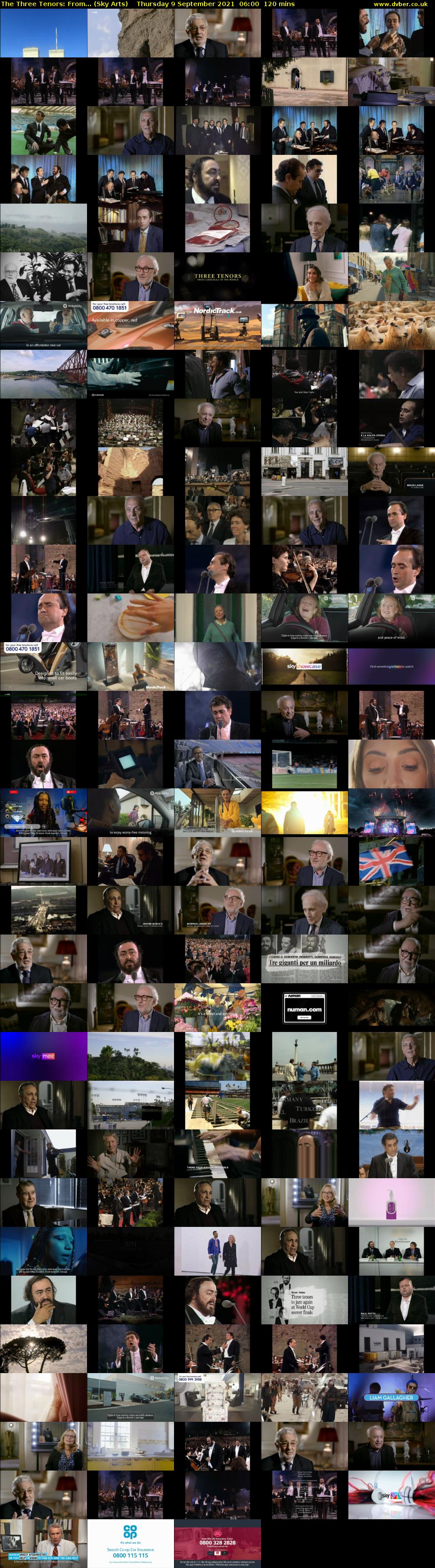The Three Tenors: From... (Sky Arts) Thursday 9 September 2021 07:00 - 09:00