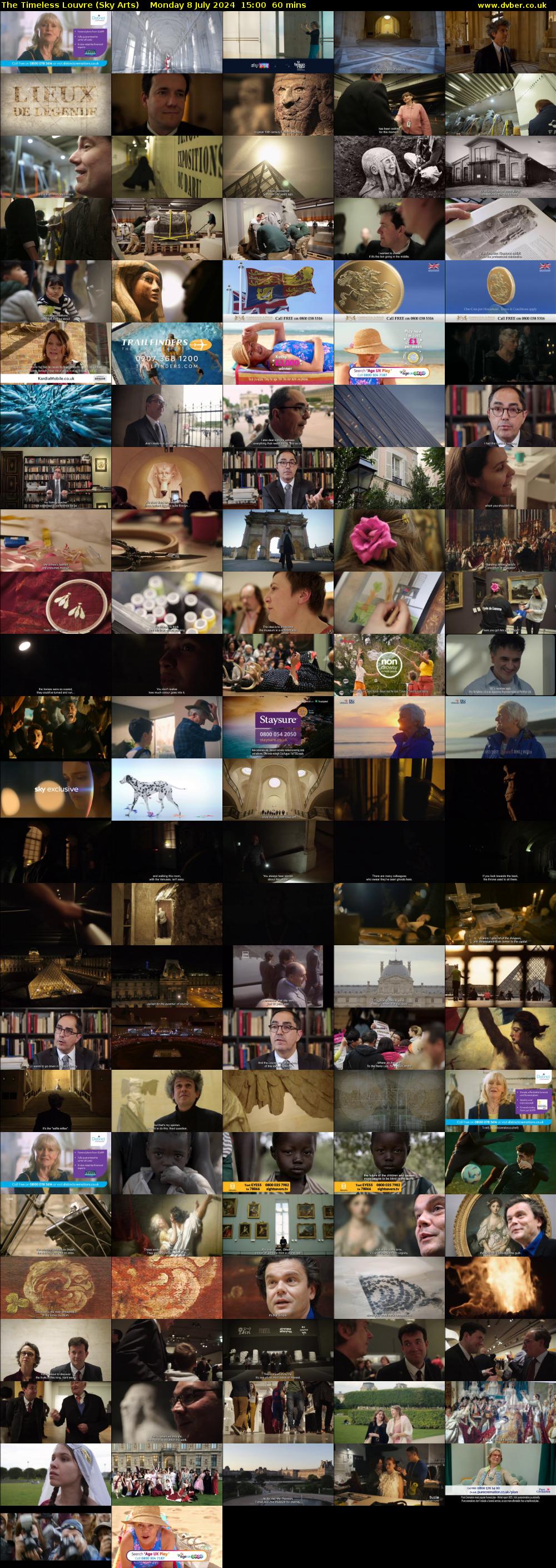 The Timeless Louvre (Sky Arts) Monday 8 July 2024 15:00 - 16:00