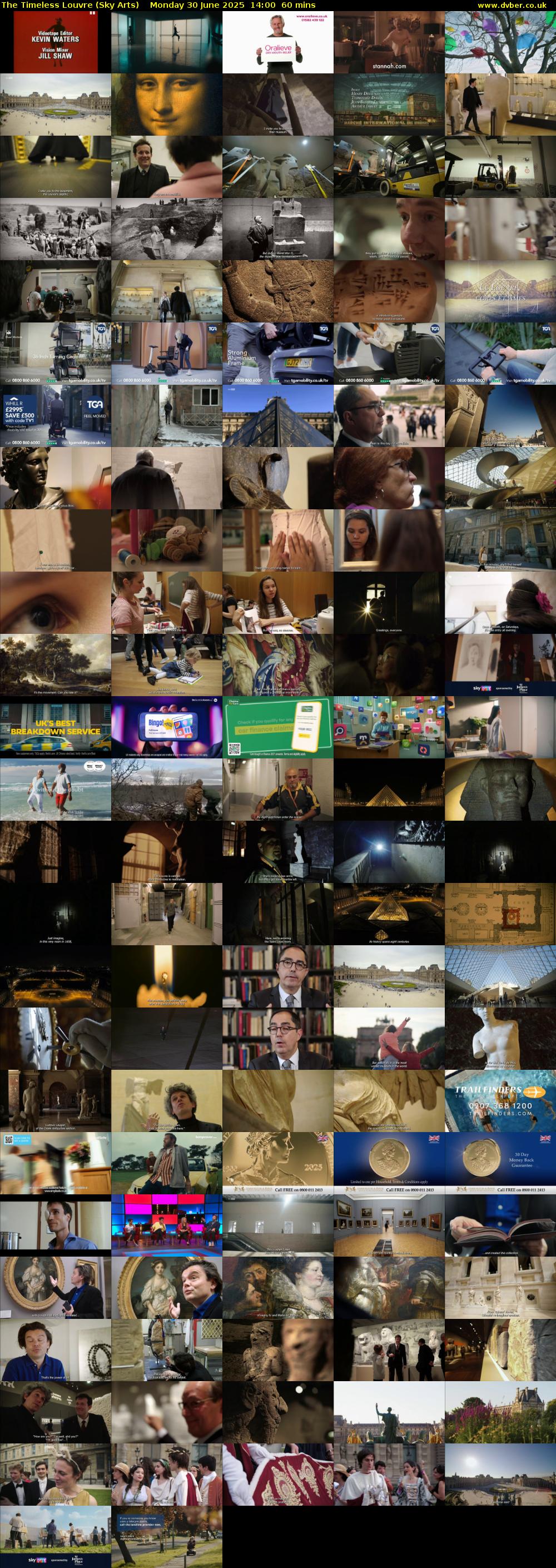 The Timeless Louvre (Sky Arts) Monday 30 June 2025 14:00 - 15:00
