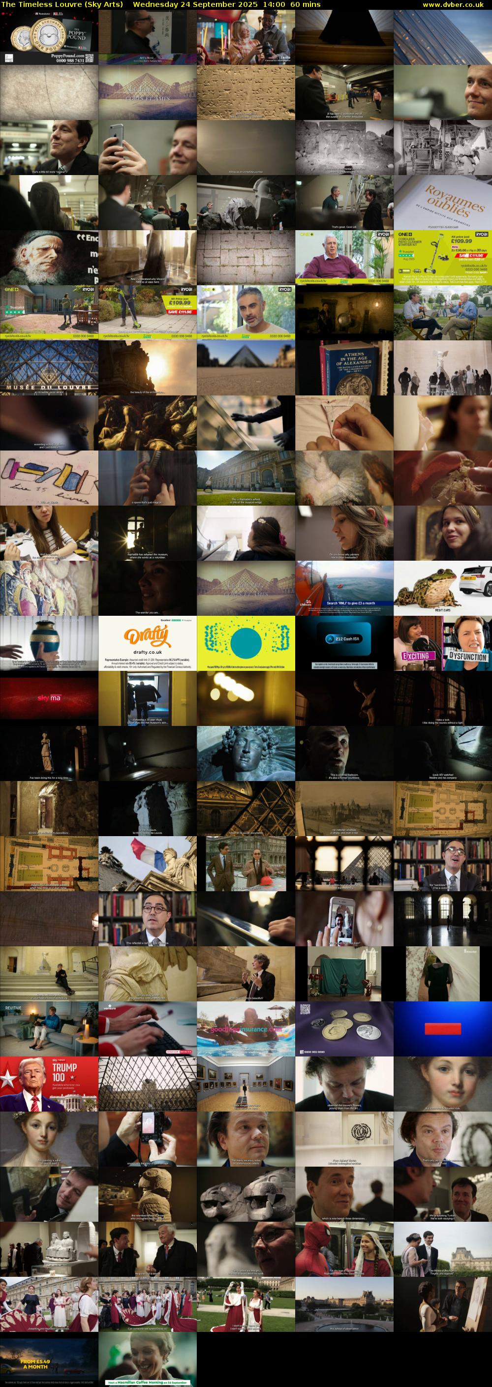 The Timeless Louvre (Sky Arts) Wednesday 24 September 2025 14:00 - 15:00