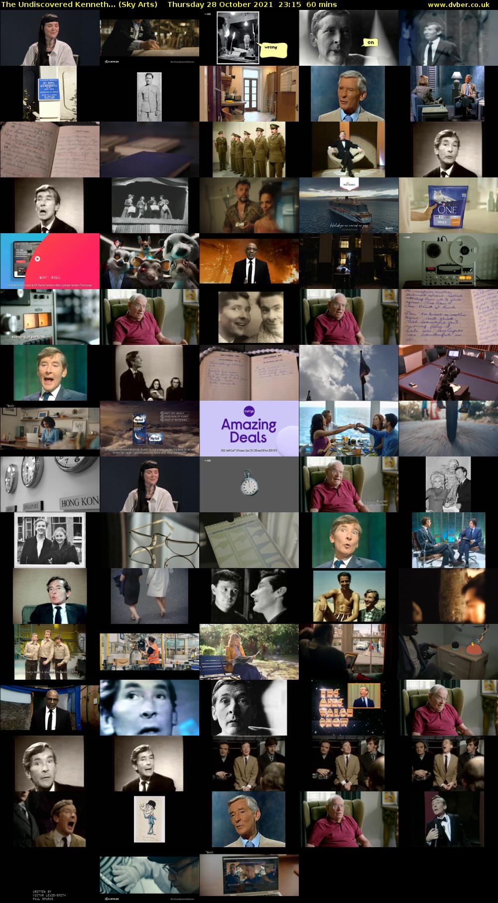 The Undiscovered Kenneth... (Sky Arts) Thursday 28 October 2021 23:15 - 00:15