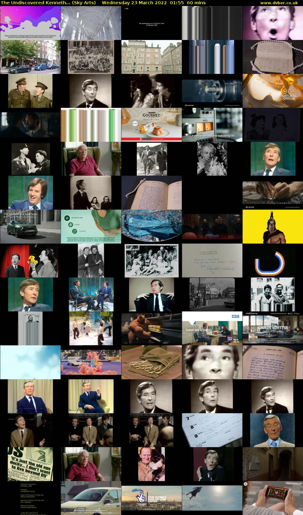 The Undiscovered Kenneth... (Sky Arts) Wednesday 23 March 2022 01:55 - 02:55