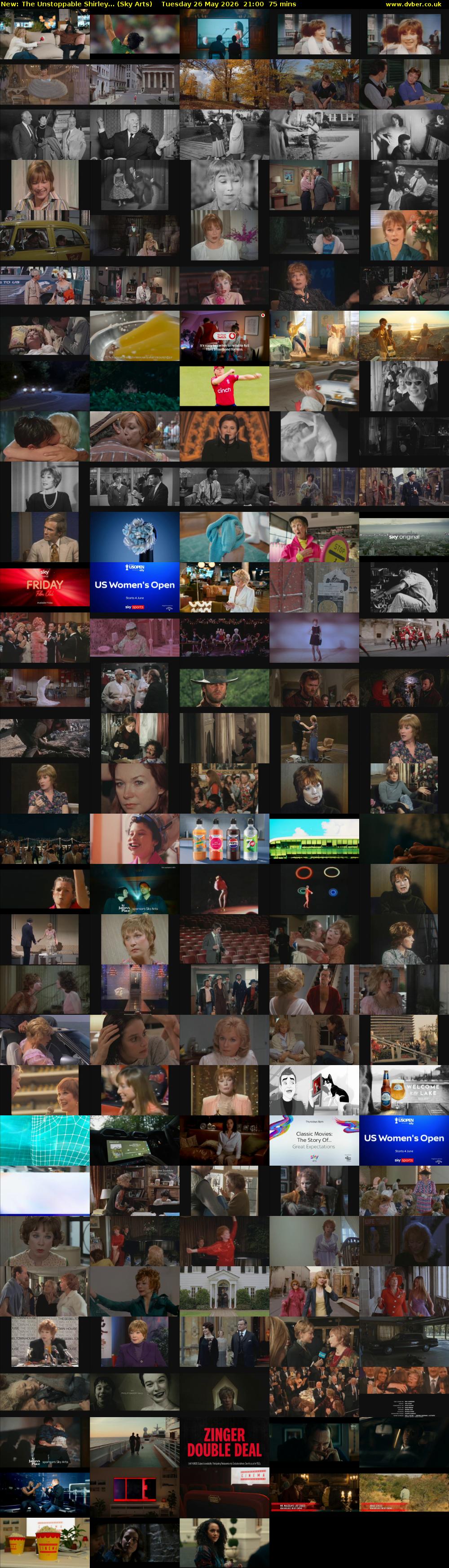 The Unstoppable Shirley... (Sky Arts) Tuesday 26 May 2026 21:00 - 22:15