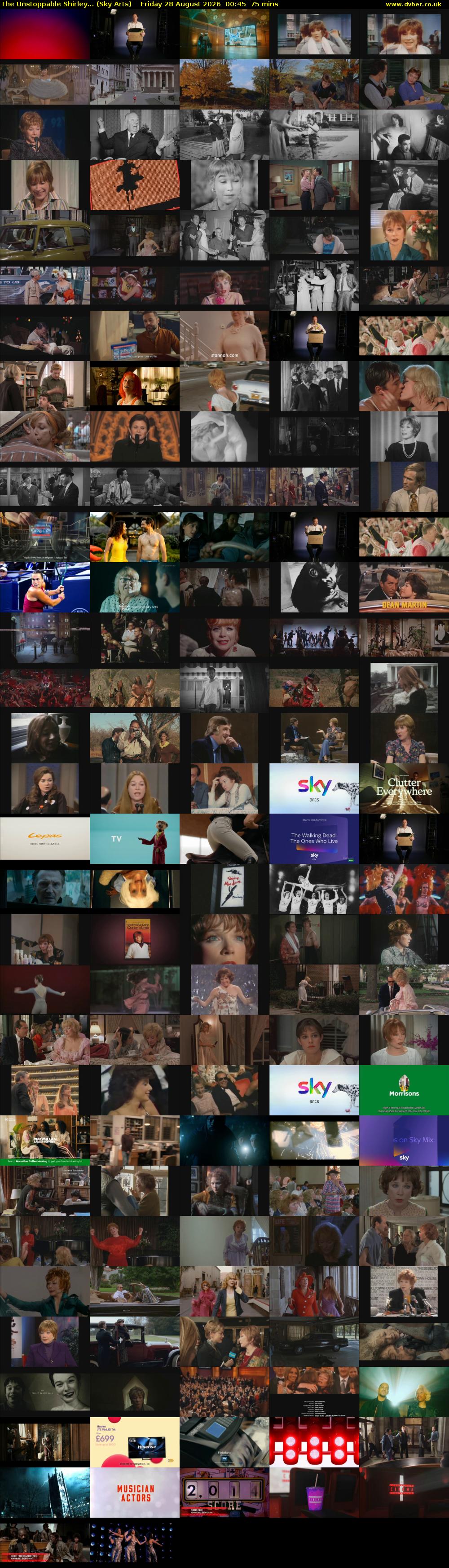 The Unstoppable Shirley... (Sky Arts) Friday 28 August 2026 00:45 - 02:00