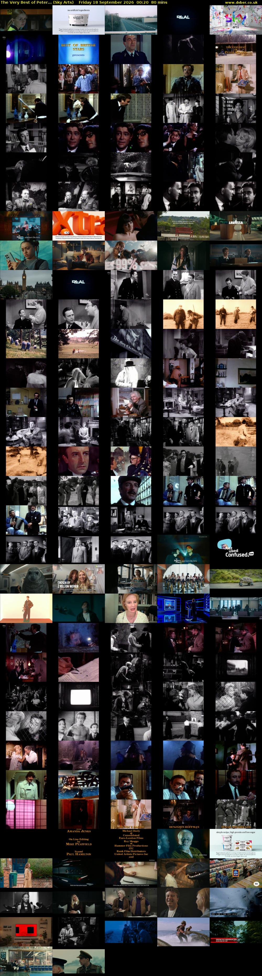The Very Best of Peter... (Sky Arts) Friday 18 September 2026 00:20 - 01:40