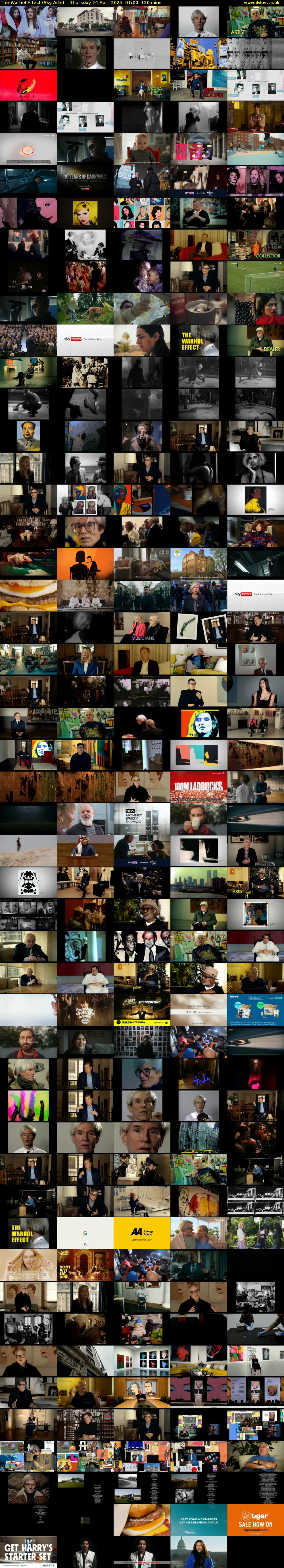 The Warhol Effect (Sky Arts) Thursday 24 April 2025 01:00 - 03:00
