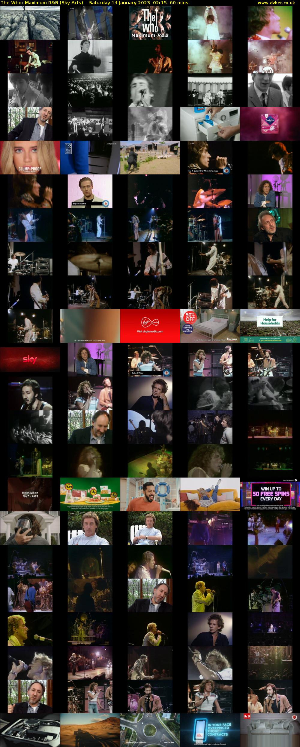 The Who: Maximum R&B (Sky Arts) Saturday 14 January 2023 02:15 - 03:15
