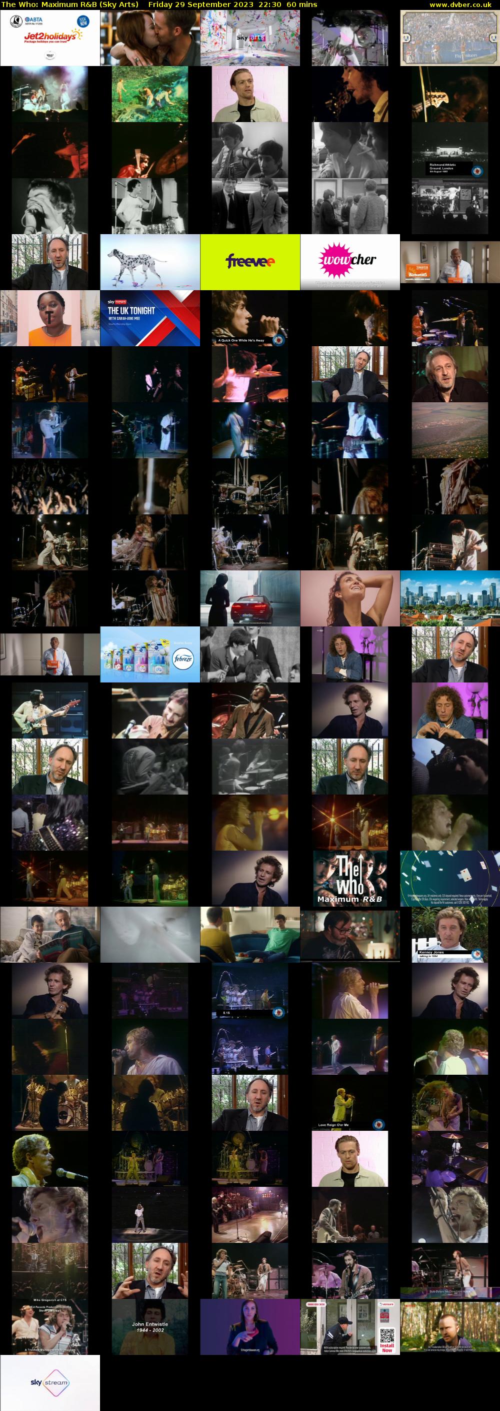 The Who: Maximum R&B (Sky Arts) Friday 29 September 2023 22:30 - 23:30