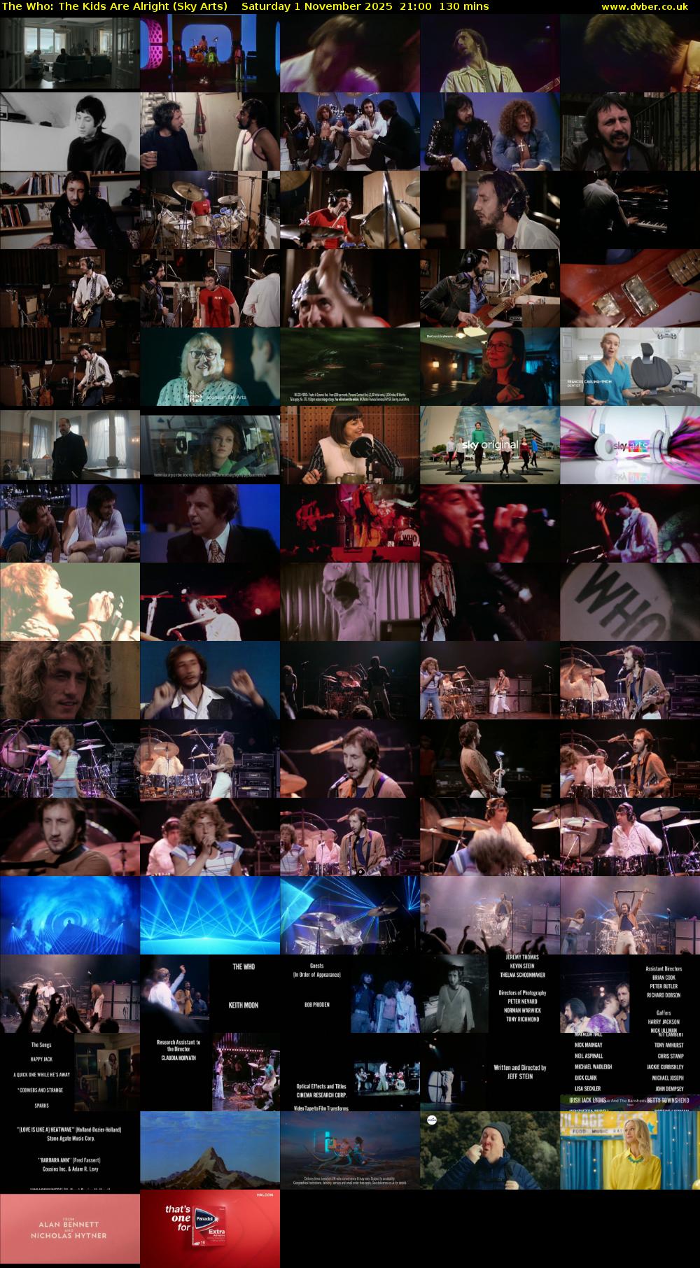 The Who: The Kids Are Alright (Sky Arts) Saturday 1 November 2025 21:00 - 23:10