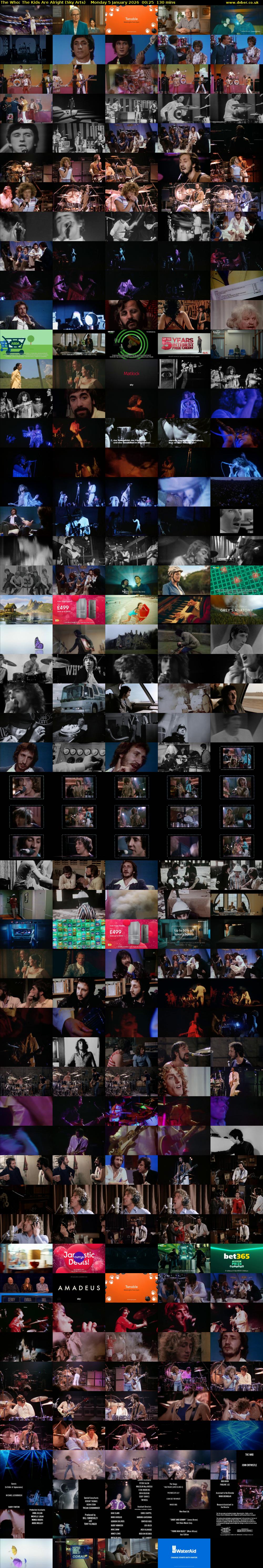 The Who: The Kids Are Alright (Sky Arts) Monday 5 January 2026 00:25 - 02:35