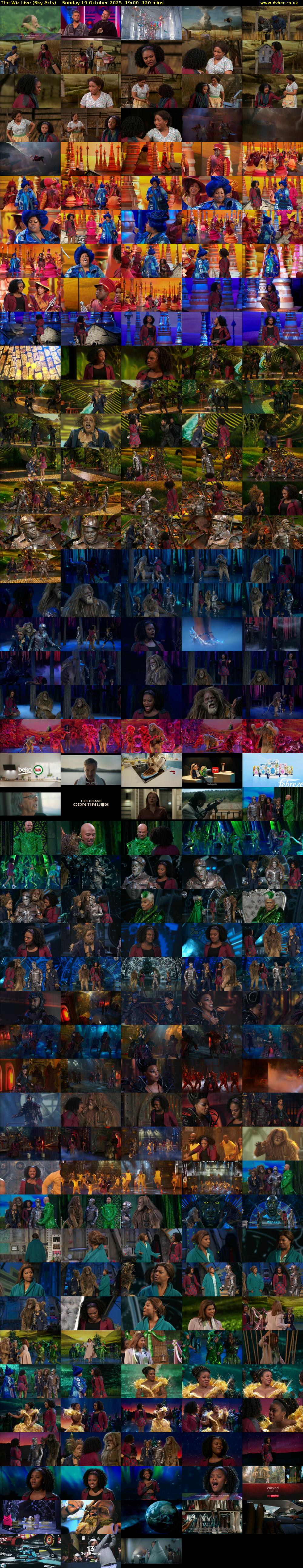 The Wiz Live (Sky Arts) Sunday 19 October 2025 19:00 - 21:00