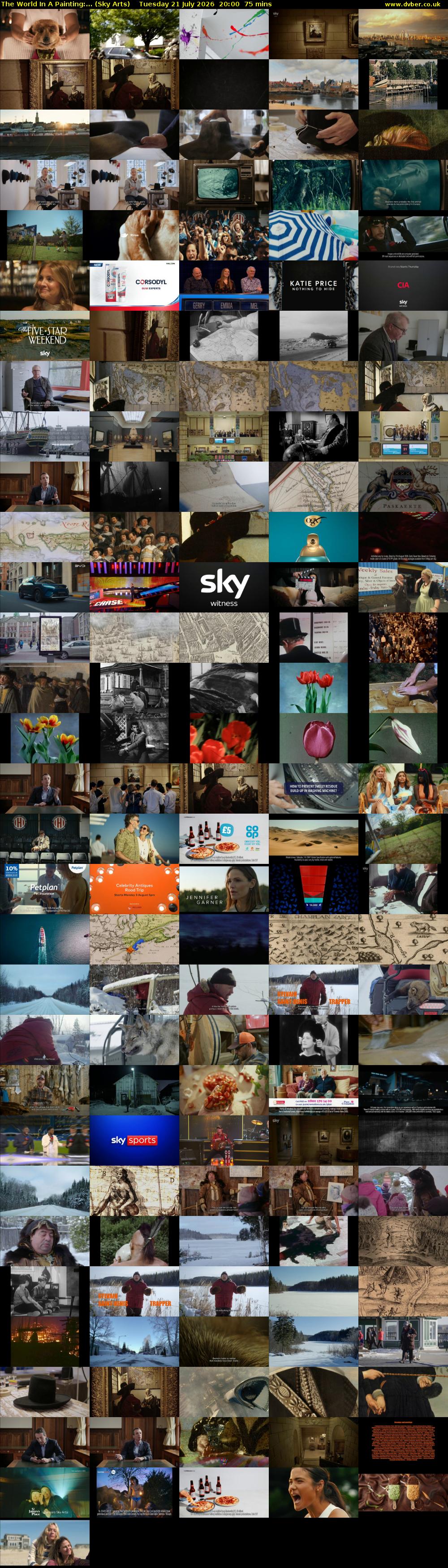 The World In A Painting:... (Sky Arts) Tuesday 21 July 2026 20:00 - 21:15