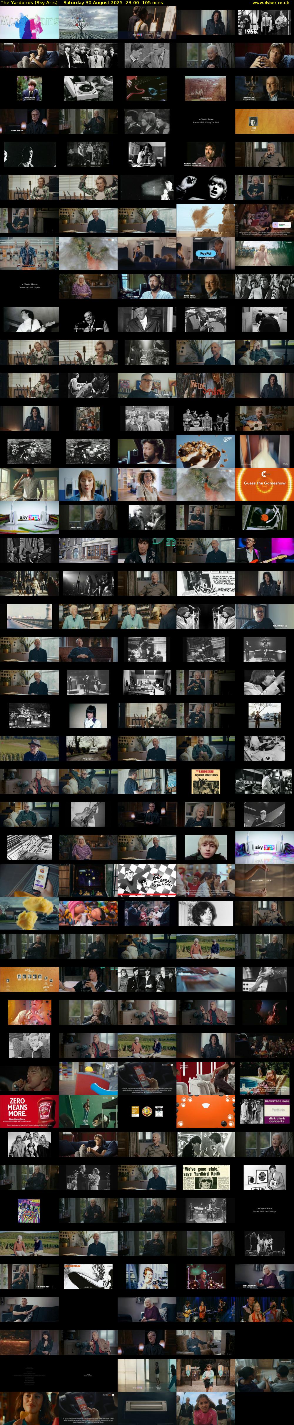 The Yardbirds (Sky Arts) Saturday 30 August 2025 23:00 - 00:45