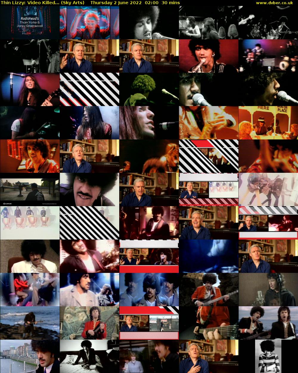 Thin Lizzy: Video Killed... (Sky Arts) Thursday 2 June 2022 02:00 - 02:30