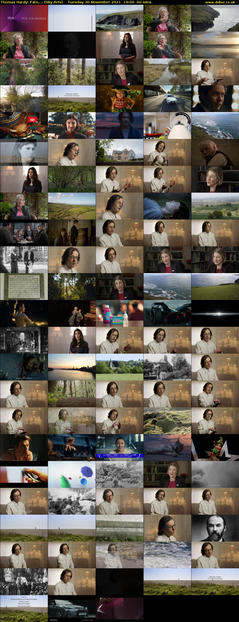 Thomas Hardy: Fate,... (Sky Arts) Tuesday 30 November 2021 19:00 - 20:00