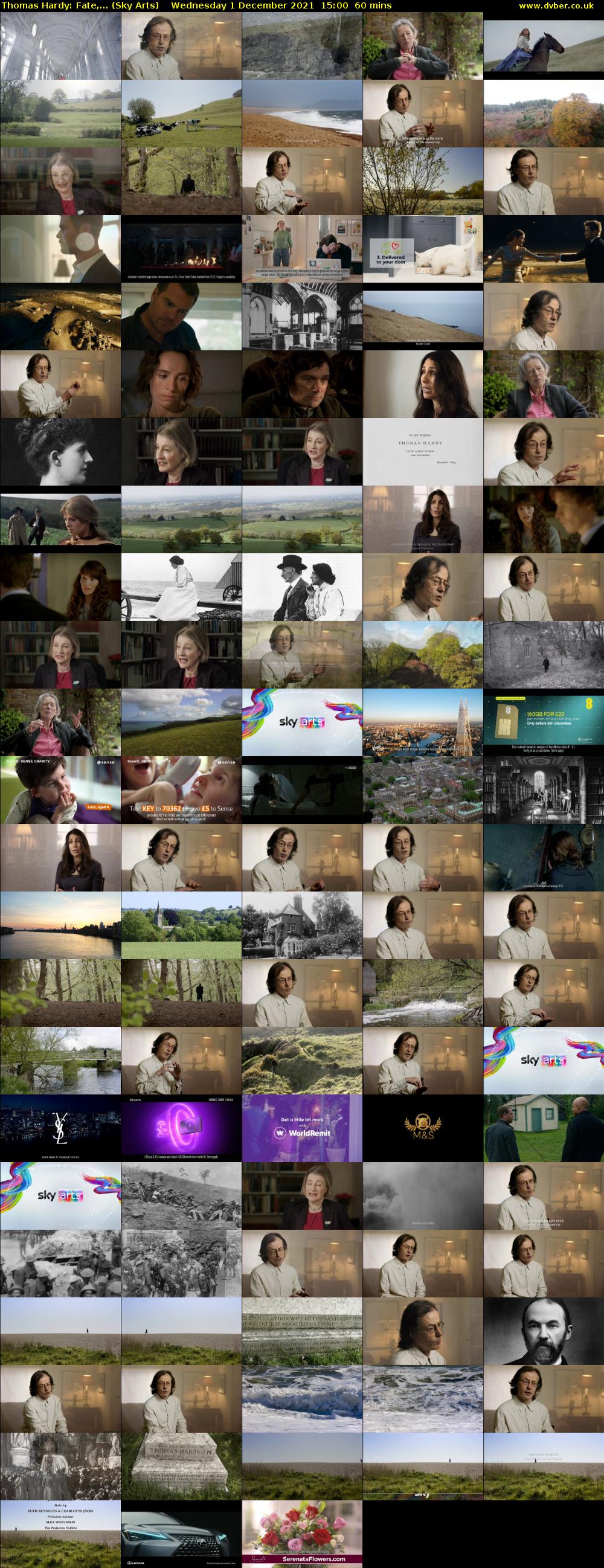 Thomas Hardy: Fate,... (Sky Arts) Wednesday 1 December 2021 15:00 - 16:00