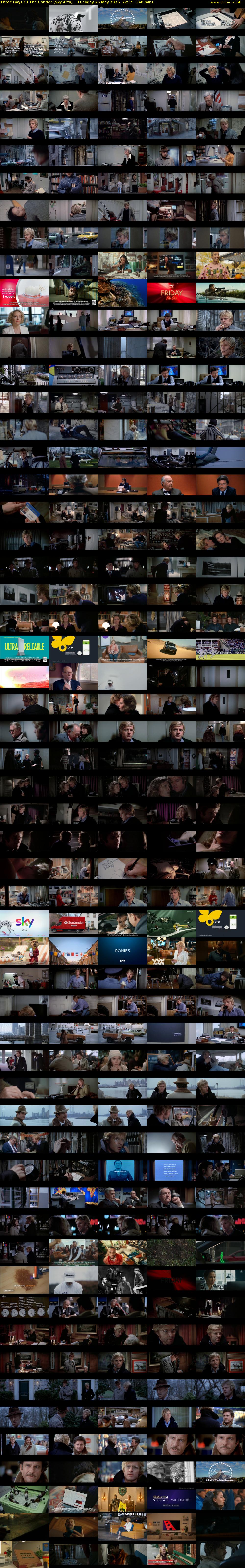 Three Days Of The Condor (Sky Arts) Tuesday 26 May 2026 22:15 - 00:35