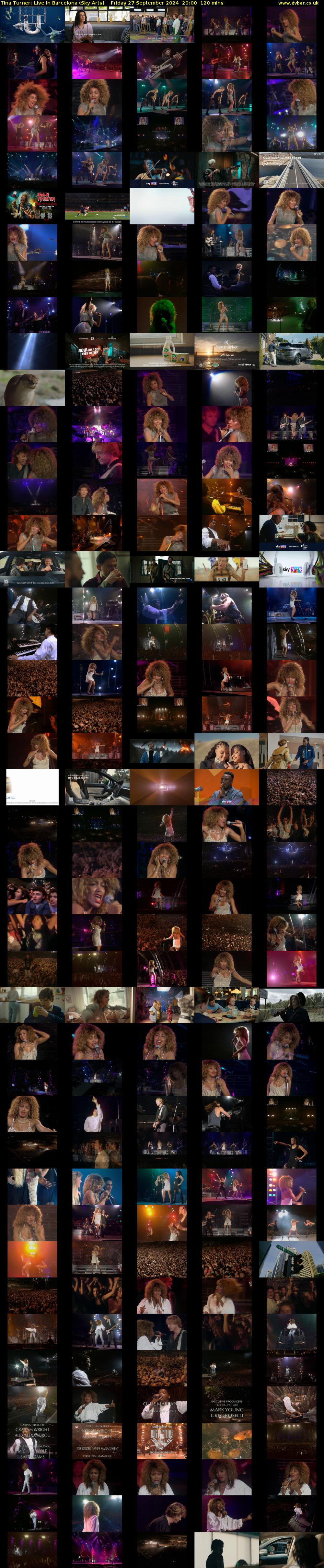 Tina Turner: Live In Barcelona (Sky Arts) Friday 27 September 2024 20:00 - 22:00