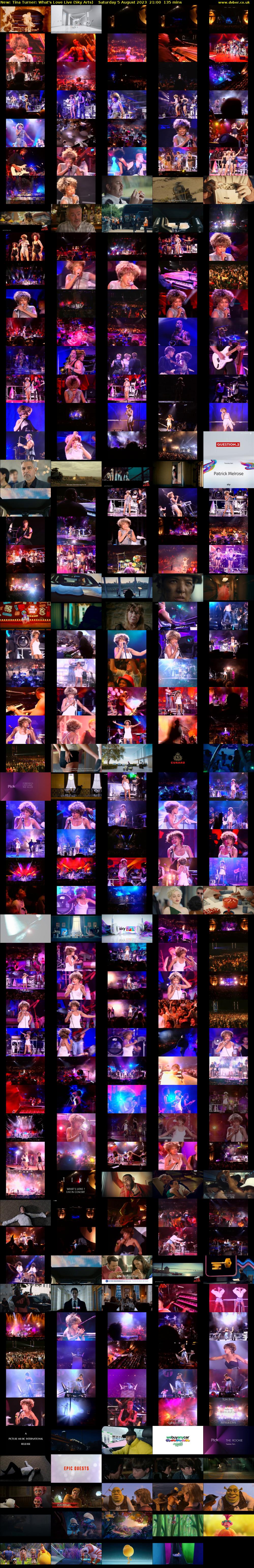 Tina Turner: What's Love Live (Sky Arts) Saturday 5 August 2023 21:00 - 23:15
