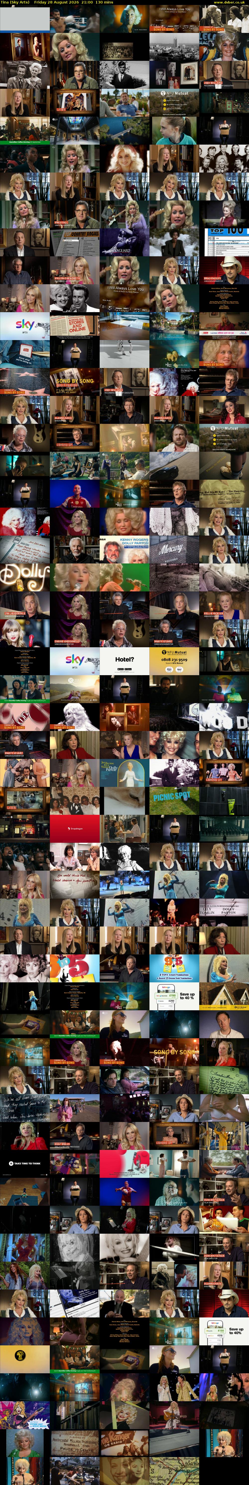 Tina (Sky Arts) Friday 28 August 2026 21:00 - 23:10
