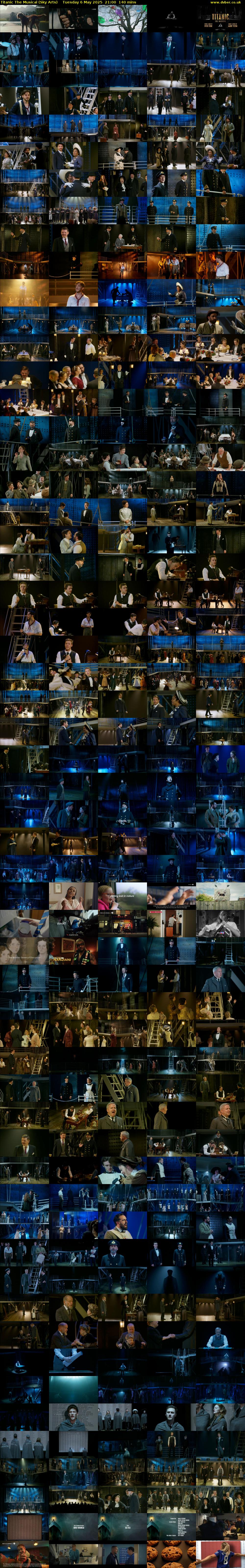 Titanic The Musical (Sky Arts) Tuesday 6 May 2025 21:00 - 23:20
