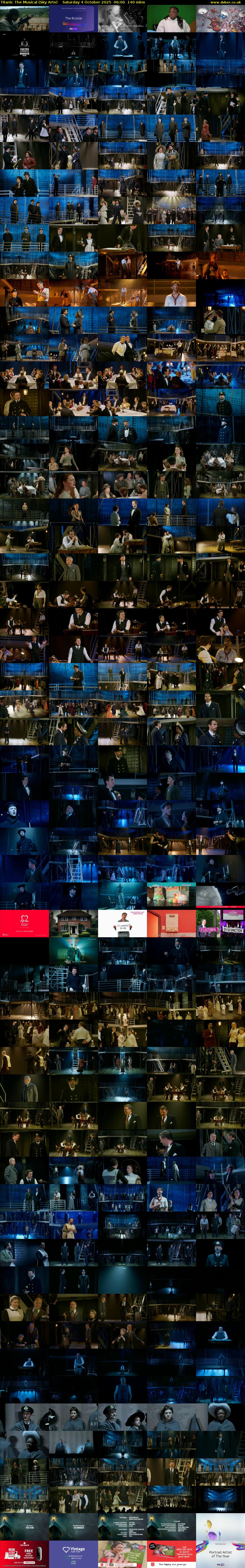 Titanic The Musical (Sky Arts) Saturday 4 October 2025 06:00 - 08:20
