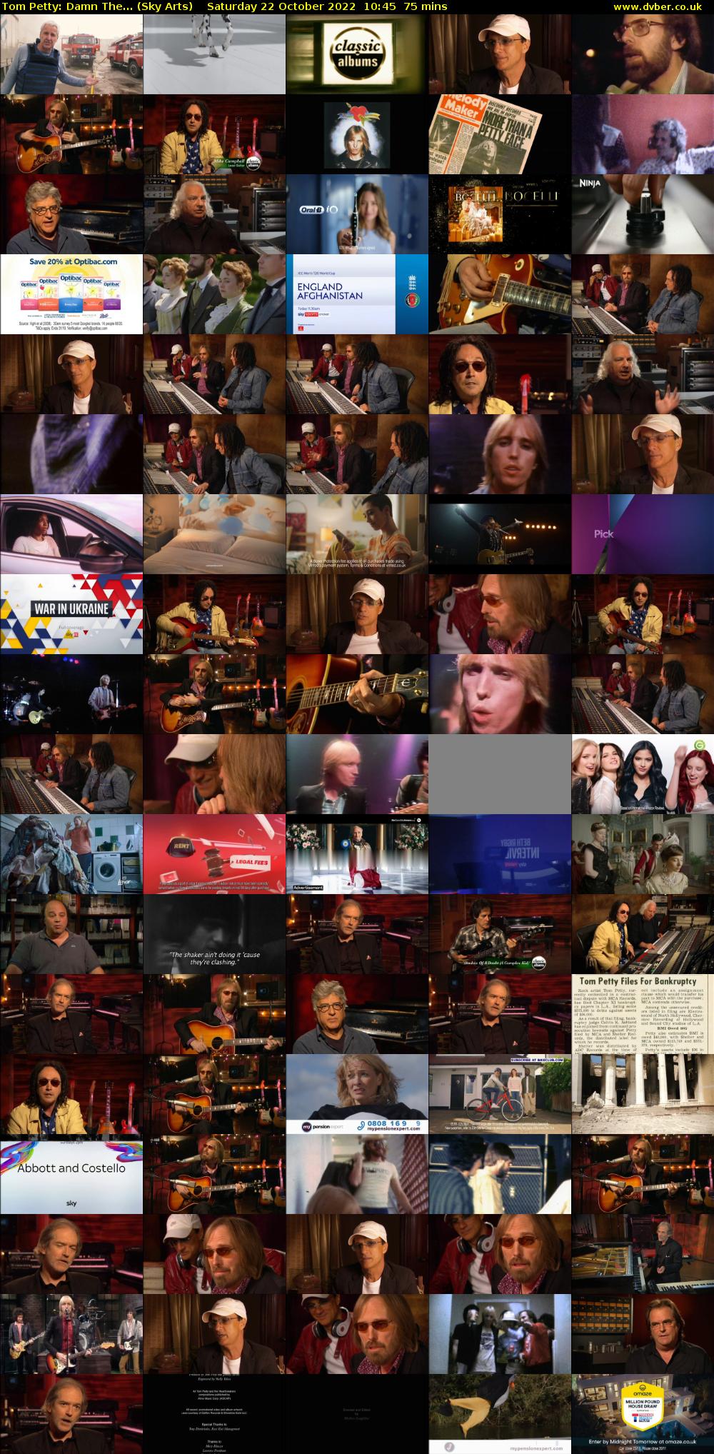 Tom Petty: Damn The... (Sky Arts) Saturday 22 October 2022 10:45 - 12:00