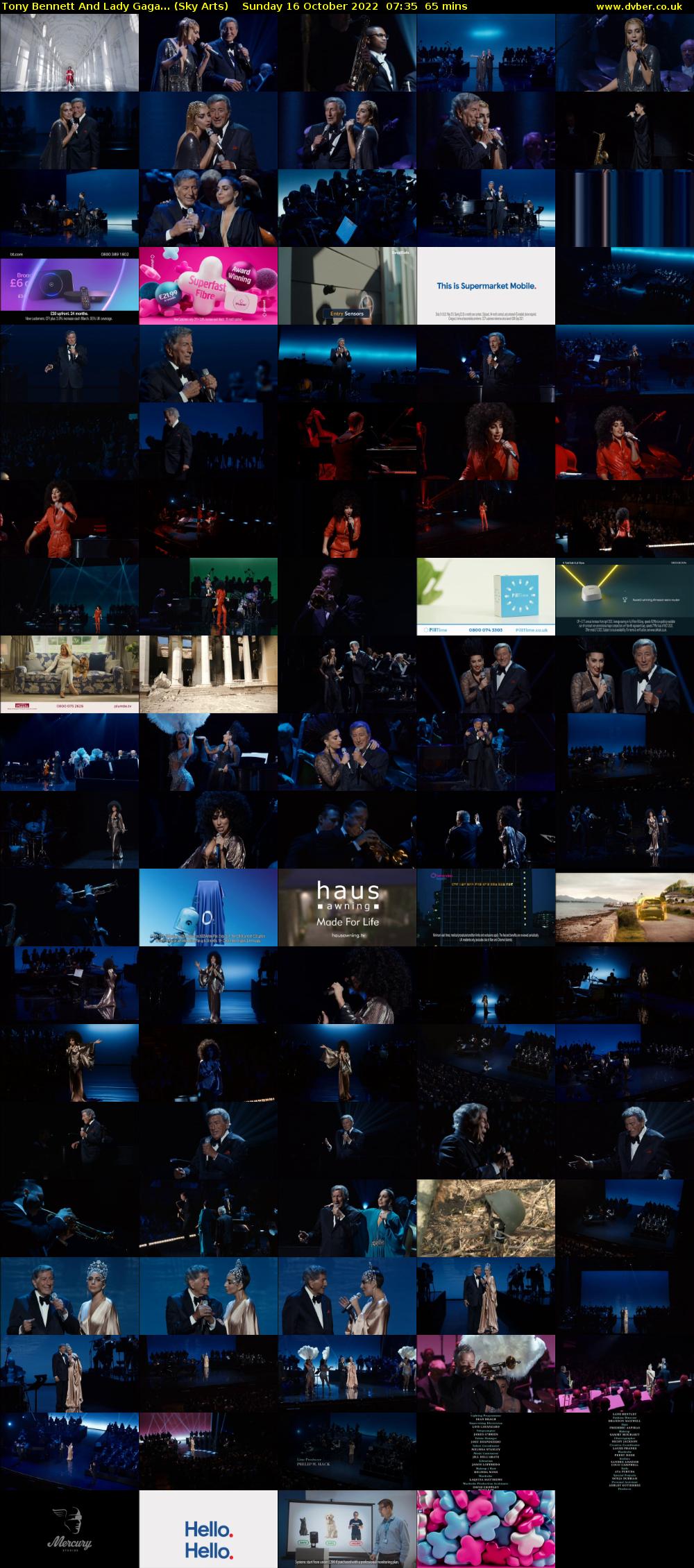 Tony Bennett And Lady Gaga... (Sky Arts) Sunday 16 October 2022 07:35 - 08:40