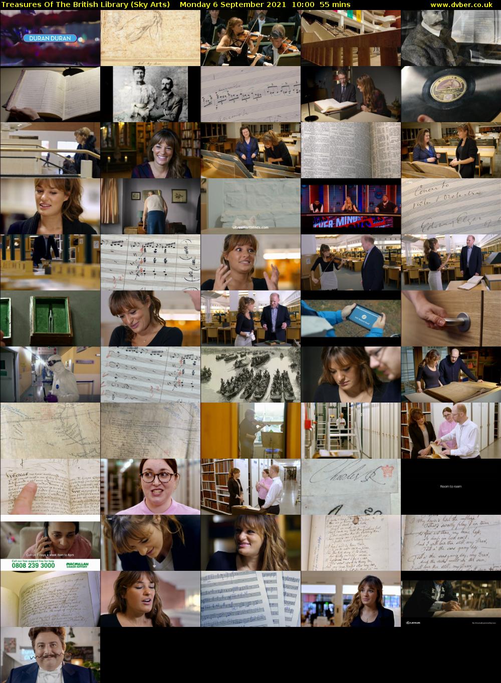 Treasures Of The British Library (Sky Arts) Monday 6 September 2021 11:00 - 11:55