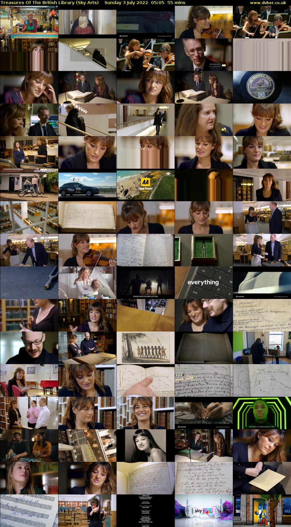 Treasures Of The British Library (Sky Arts) Sunday 3 July 2022 05:05 - 06:00