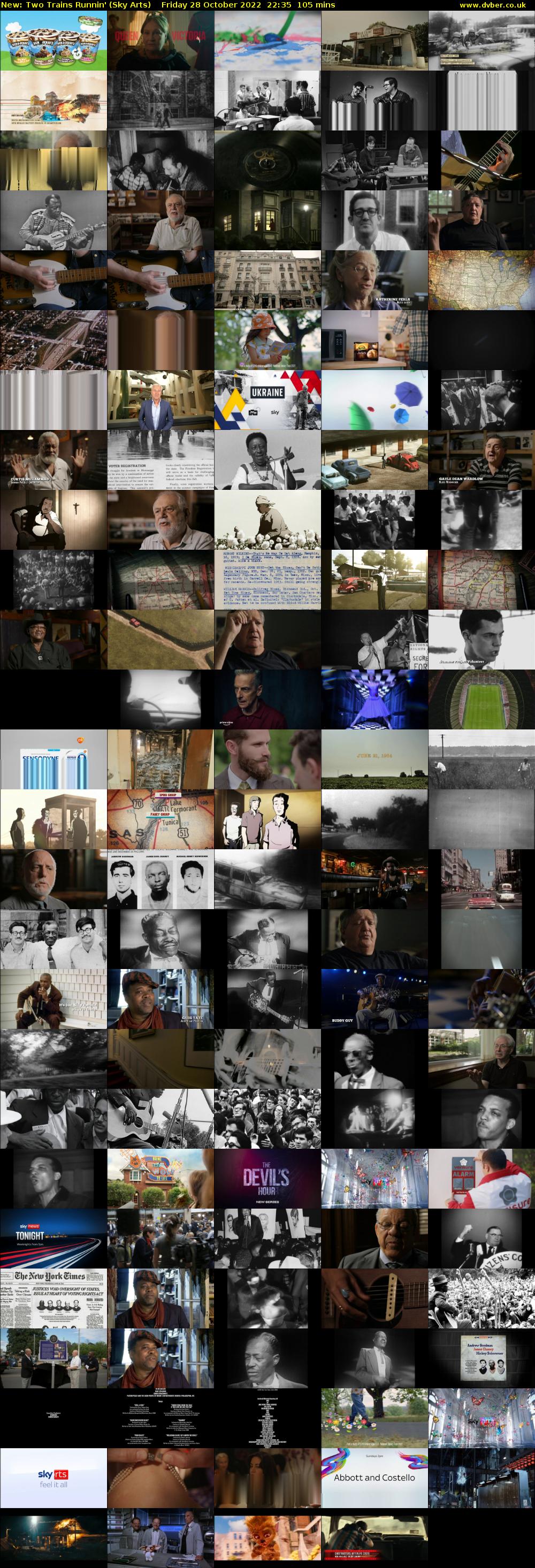 Two Trains Runnin' (Sky Arts) Friday 28 October 2022 22:35 - 00:20