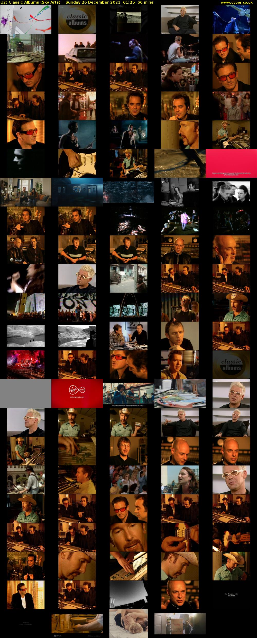 U2: Classic Albums (Sky Arts) Sunday 26 December 2021 01:25 - 02:25