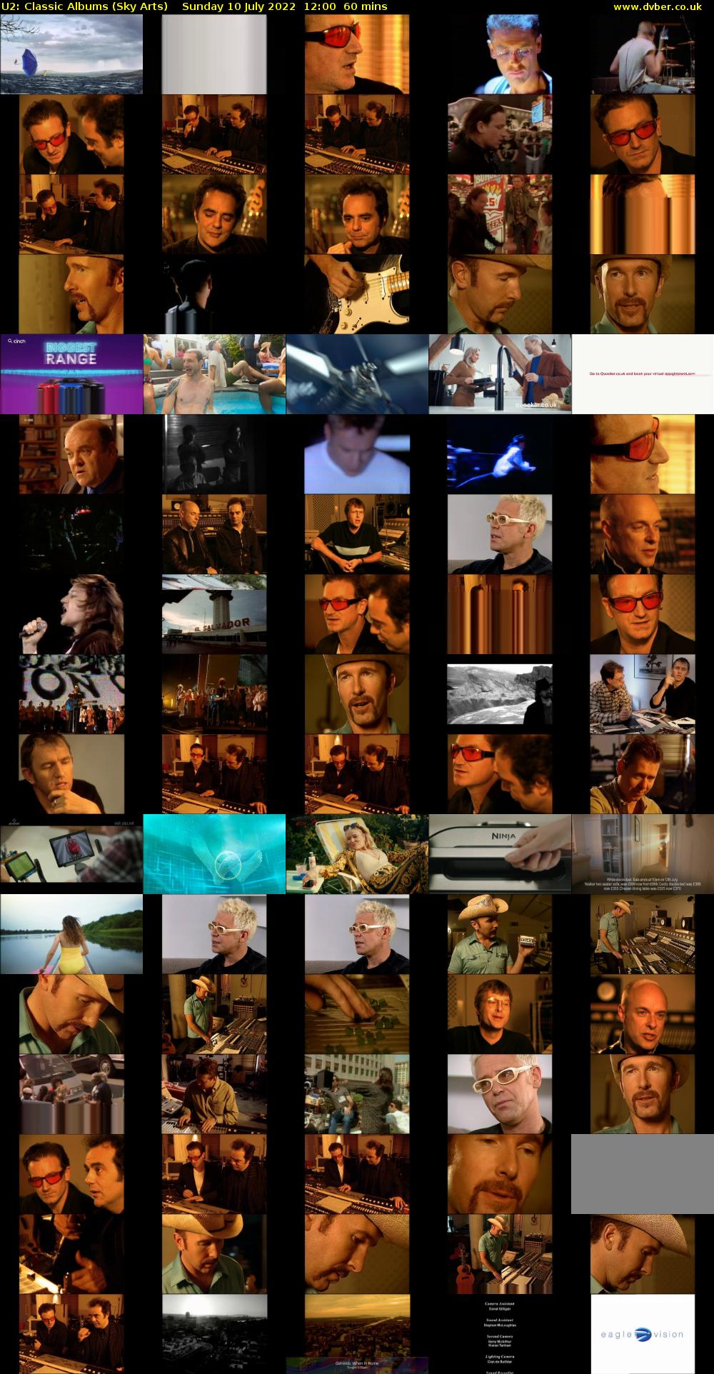 U2: Classic Albums (Sky Arts) Sunday 10 July 2022 12:00 - 13:00