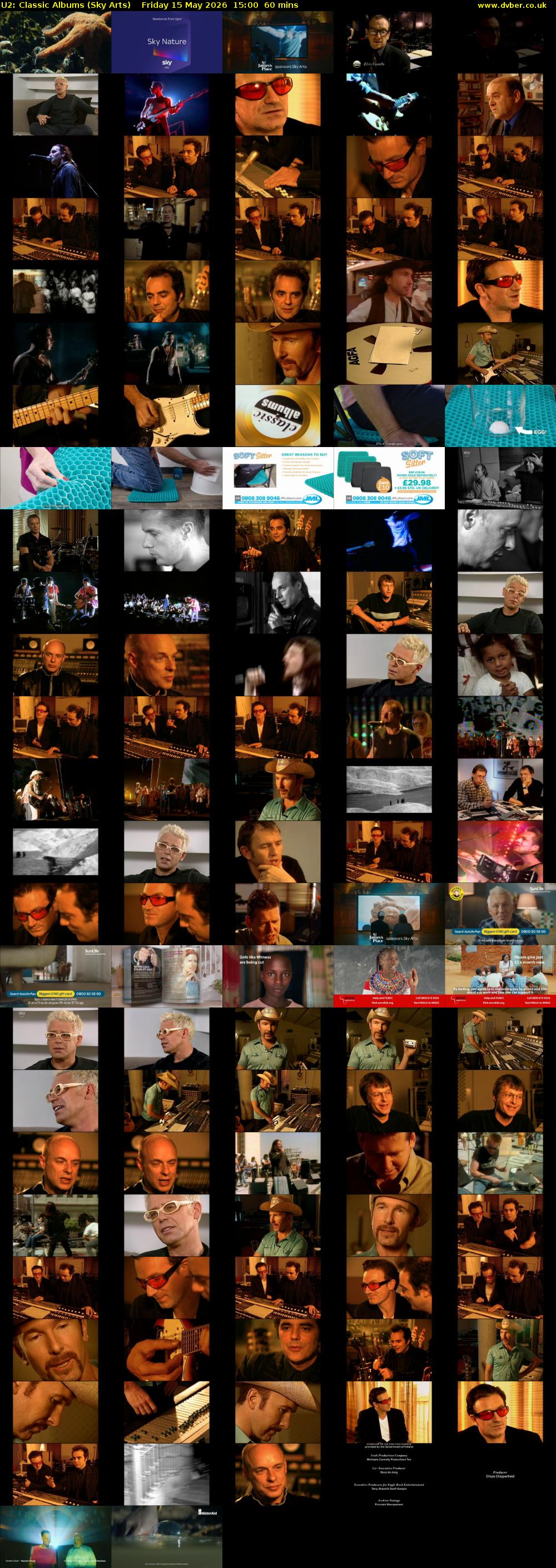 U2: Classic Albums (Sky Arts) Friday 15 May 2026 15:00 - 16:00