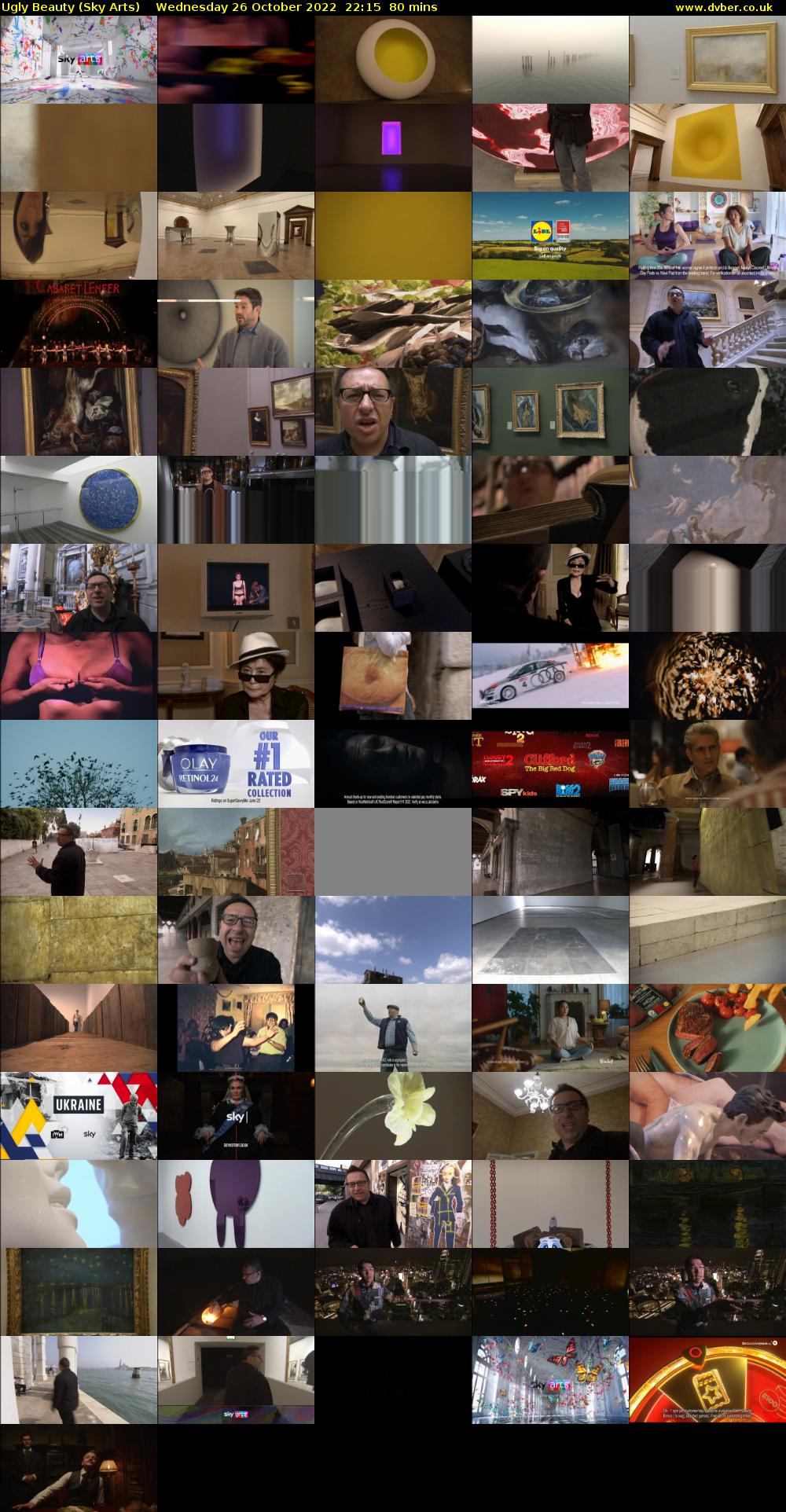 Ugly Beauty (Sky Arts) Wednesday 26 October 2022 22:15 - 23:35