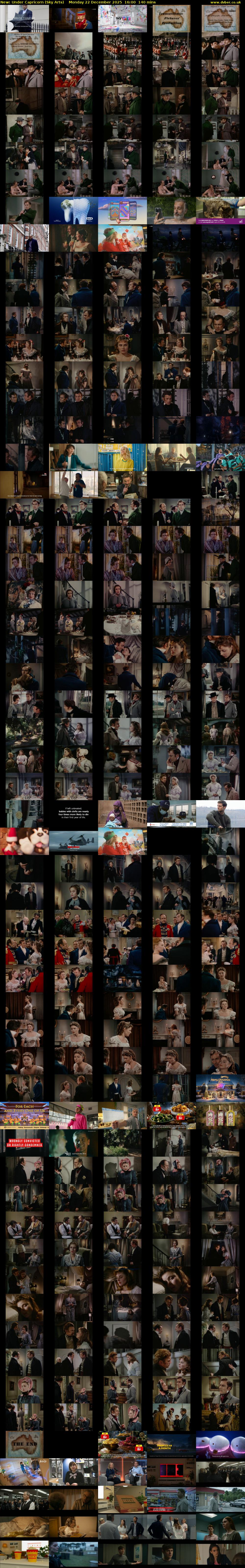 Under Capricorn (Sky Arts) Monday 22 December 2025 16:00 - 18:20