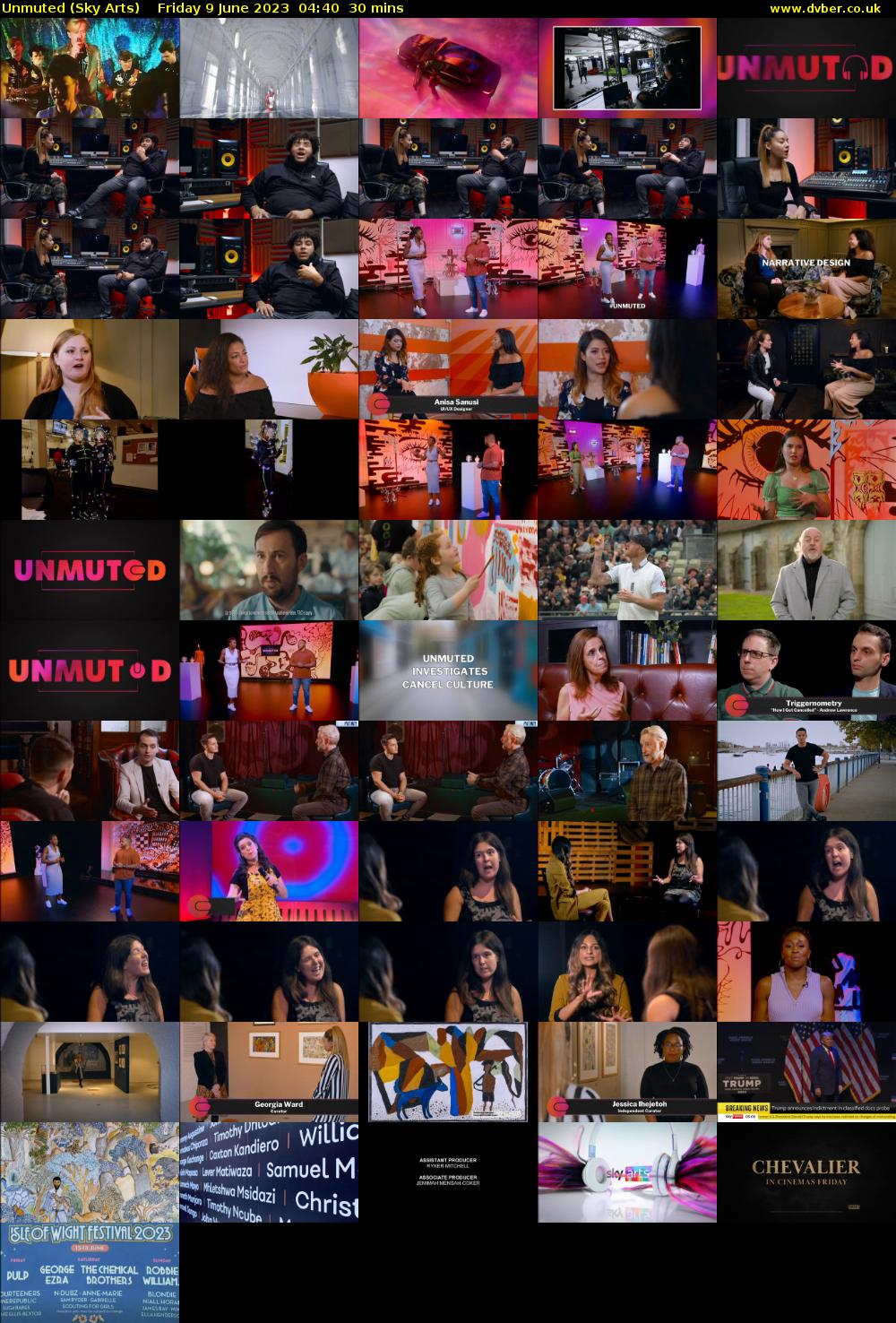 Unmuted (Sky Arts) Friday 9 June 2023 04:40 - 05:10