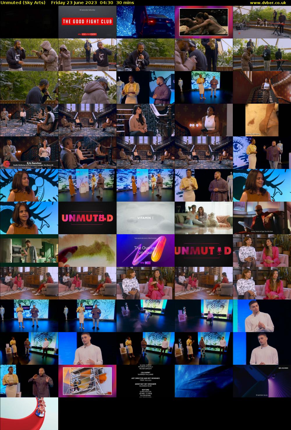 Unmuted (Sky Arts) Friday 23 June 2023 04:30 - 05:00