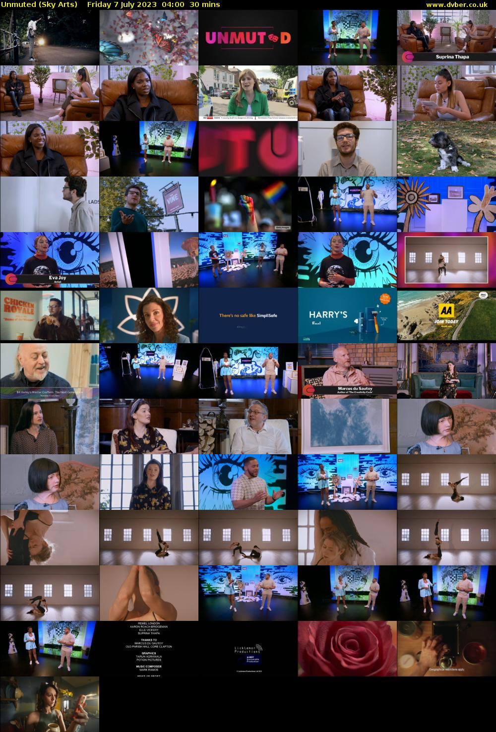 Unmuted (Sky Arts) Friday 7 July 2023 04:00 - 04:30