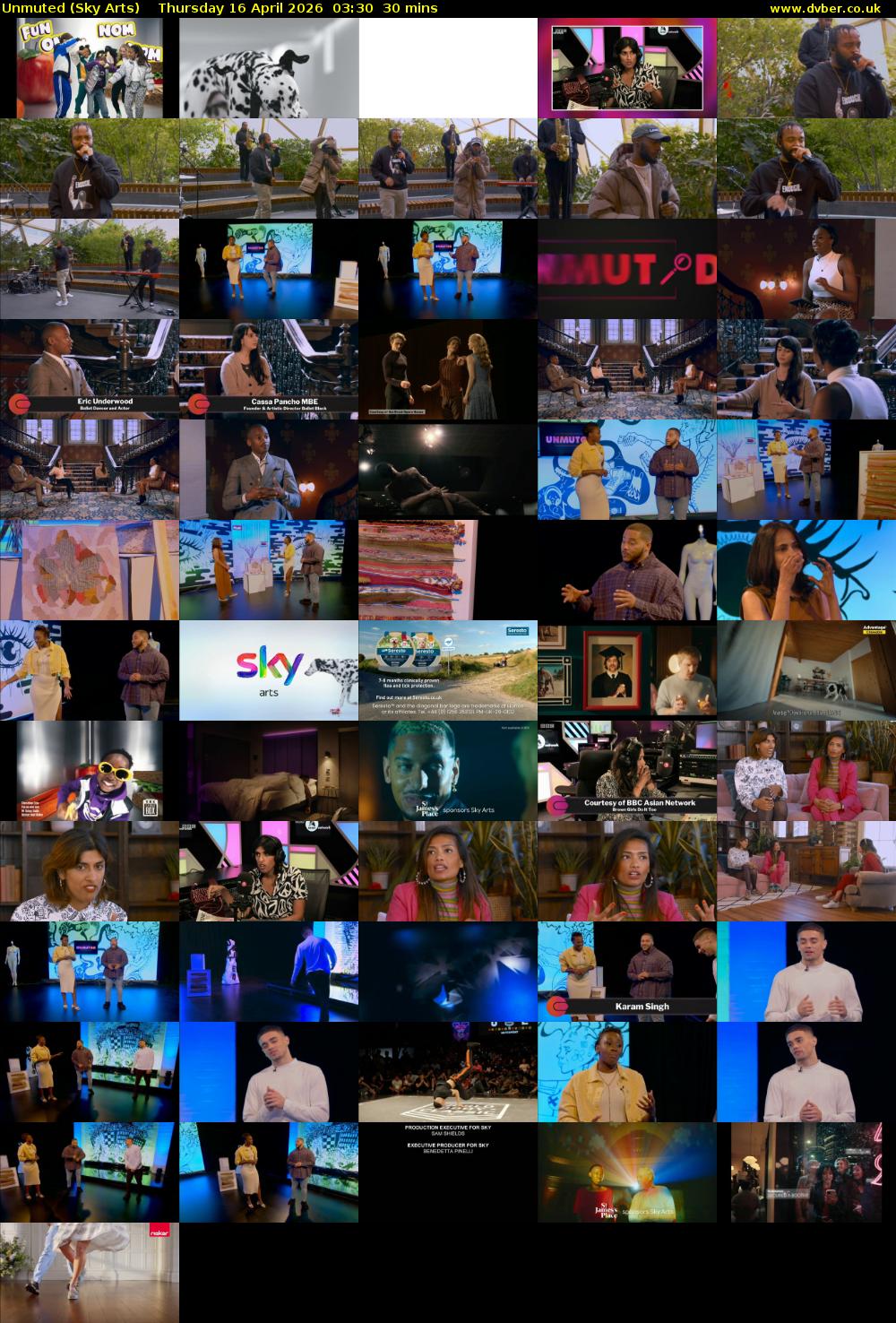 Unmuted (Sky Arts) Thursday 16 April 2026 03:30 - 04:00