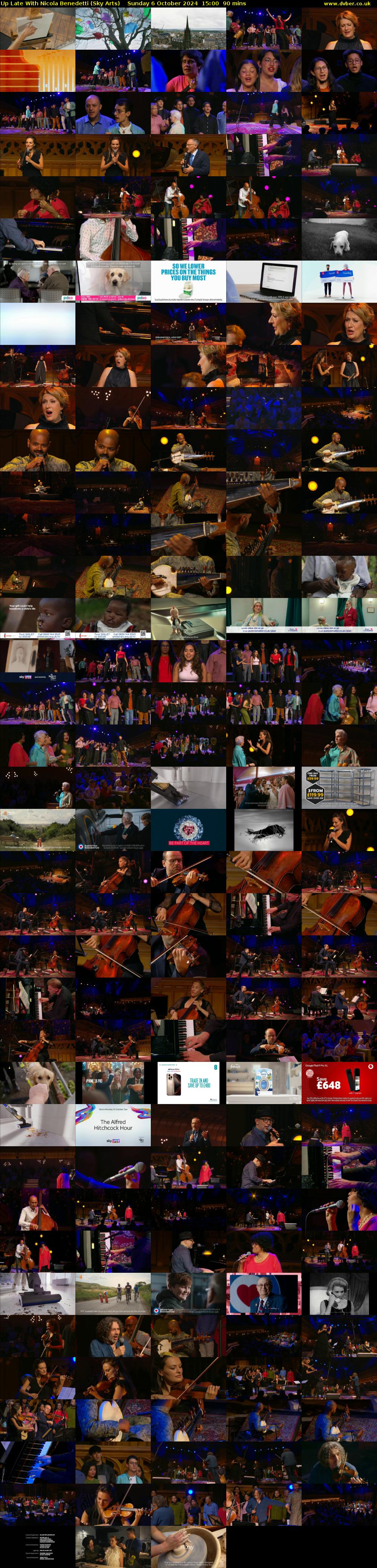Up Late With Nicola Benedetti (Sky Arts) Sunday 6 October 2024 15:00 - 16:30