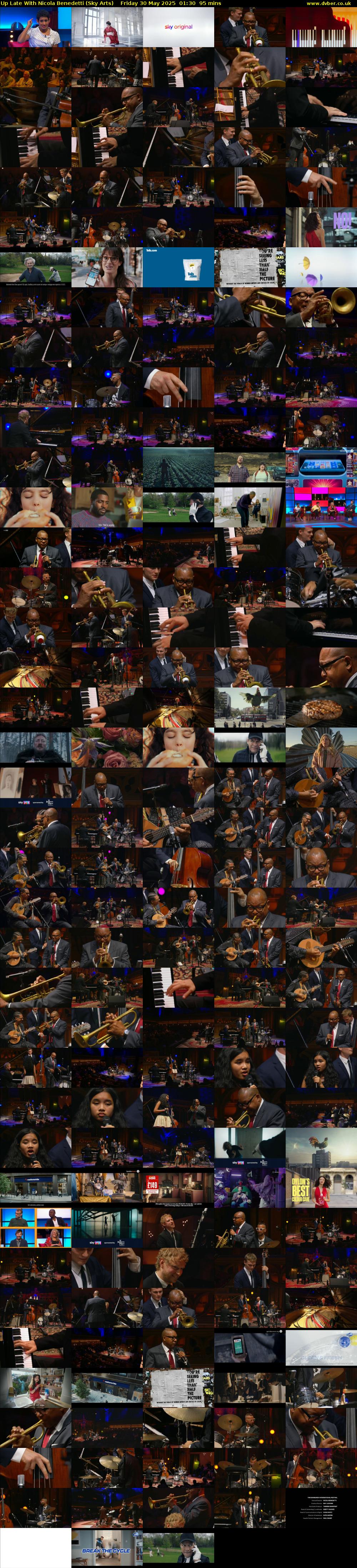 Up Late With Nicola Benedetti (Sky Arts) Friday 30 May 2025 01:30 - 03:05