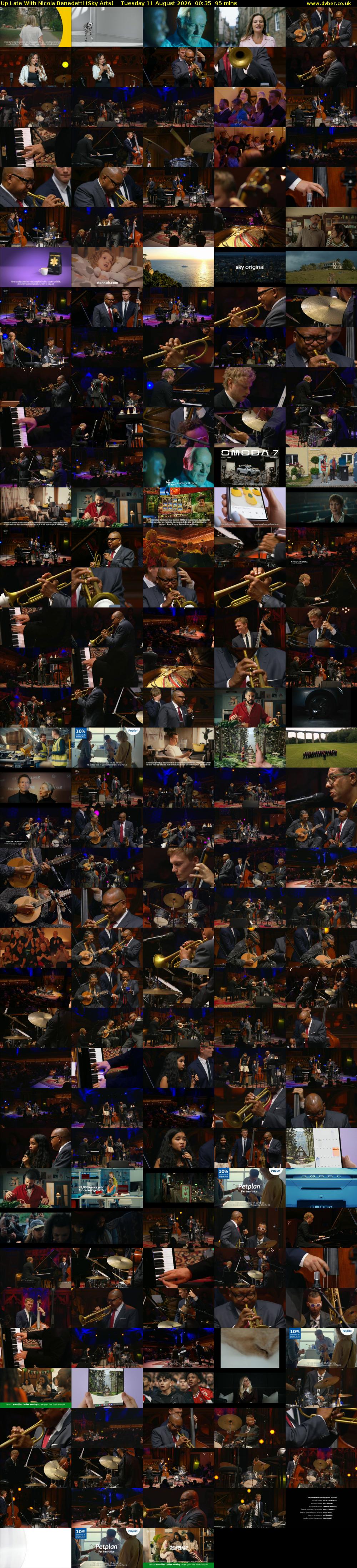 Up Late With Nicola Benedetti (Sky Arts) Tuesday 11 August 2026 00:35 - 02:10