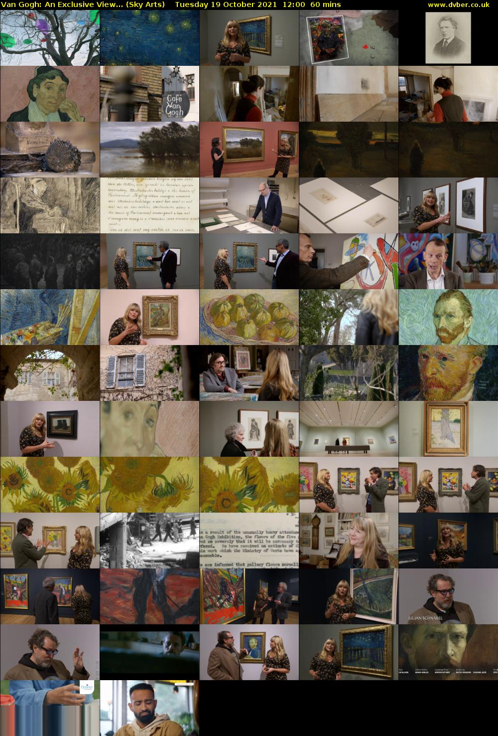Van Gogh: An Exclusive View... (Sky Arts) Tuesday 19 October 2021 12:00 - 13:00