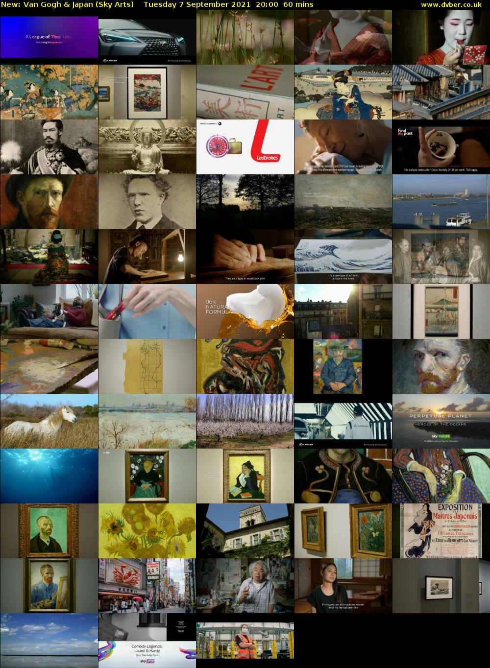 Van Gogh & Japan (Sky Arts) Tuesday 7 September 2021 21:00 - 22:00